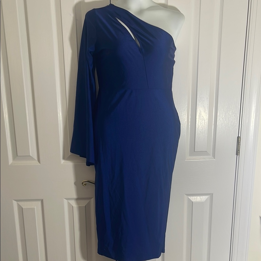 NWOT - Sexy Blue One-Shoulder Dress